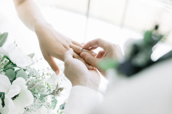 指輪の交換 結婚式 wedding リング